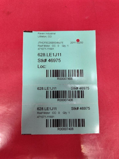 2010-2014 Lexus IS250 IS350 ISF Power Sliding Sunroof Moonroof Motor 63260-53091