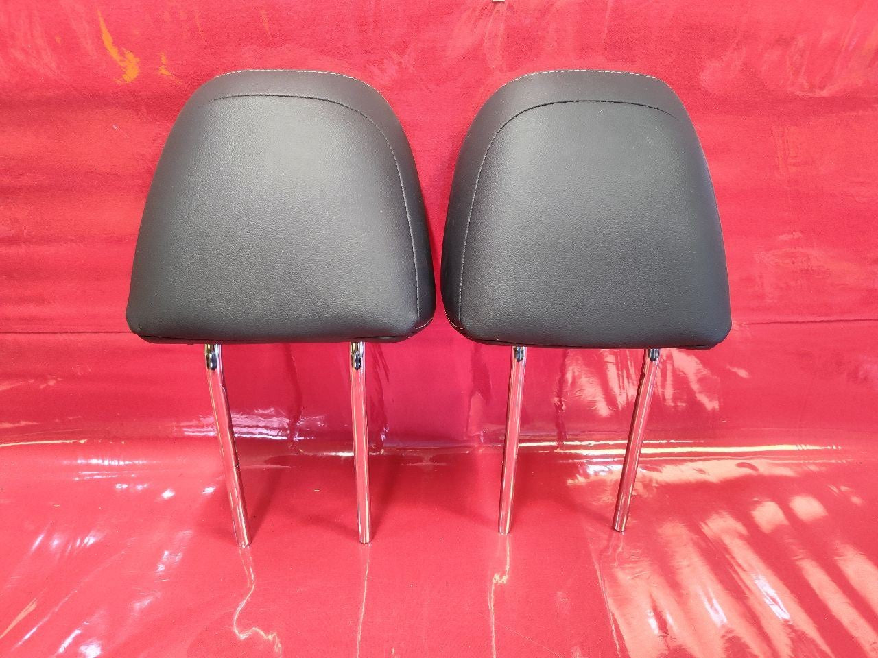 2015-2019 Subaru Legacy & Outback FRONT Seat Headrest Set Black Leather