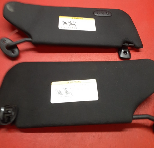 2012 Chrysler 200 Left Right Sun Visor Shade Set Black 55361230AB