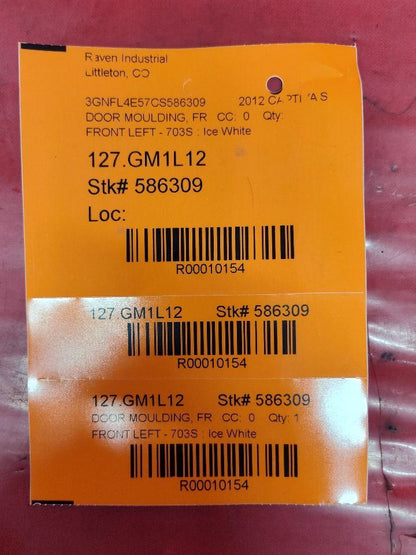 2012-2015 Captiva 08-10 Saturn Vue FRONT LEFT DRIVER Door Molding GBU / 703S
