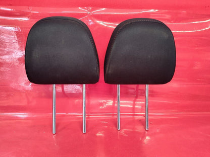 2015-2021 Subaru WRX Front Left Right Headrest Set Black Cloth Red Stitching