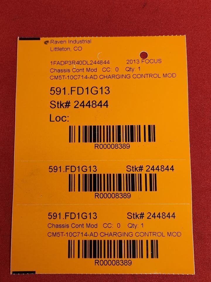 2012-2014 Ford Focus ELECTRIC EV Battery Charging Control Module - 51k Miles