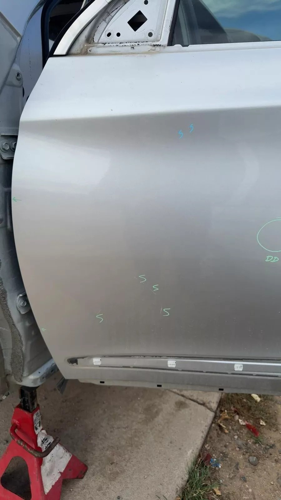 2013 Infiniti JX35 Front Left Driver Door K23 Brilliant Silver - Used Grade B