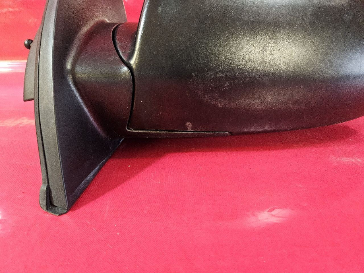 06-09 Hyundai Accent LEFT DRIVER Door Mirror Basic Textured Black Manual Adjust