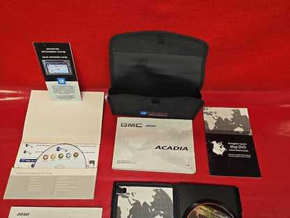 2010 GM GMC Acadia Owner's Manual W/ Navigation DVD 5pc. Set