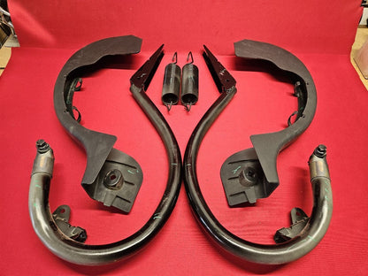 2008-2014 Mercedes C-Class SEDAN Trunk Deck Lid Hinge Spring Cover Set 040 Black