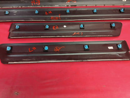 2005 2006 Jeep Grand Cherokee Exterior Door Molding Trim Strips Black FULL SET