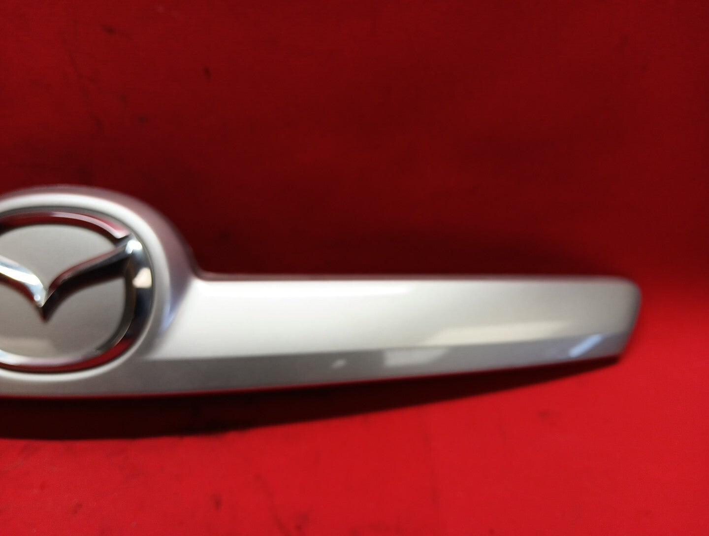 2009 - 2013 Mazda Mazda6 Trunk Deck Lid Emblem Molding Trim Handle Ingot Silver