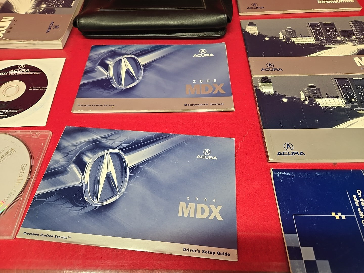 2006 Acura MDX Owner's / OnStar / Maintenace Manual W/ Navigation DVD 13pc. Set