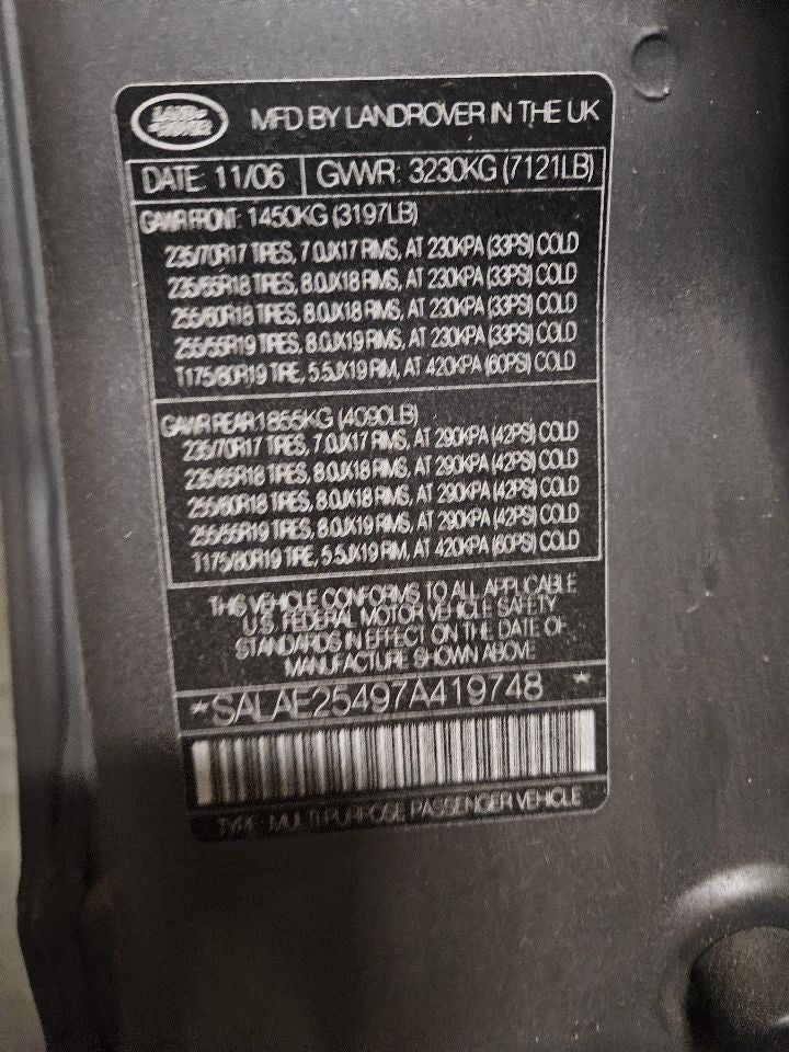 2005-2007 Land Rover LR3 HVAC Climate Control w/ Heated Seats, Rear AC, Auto