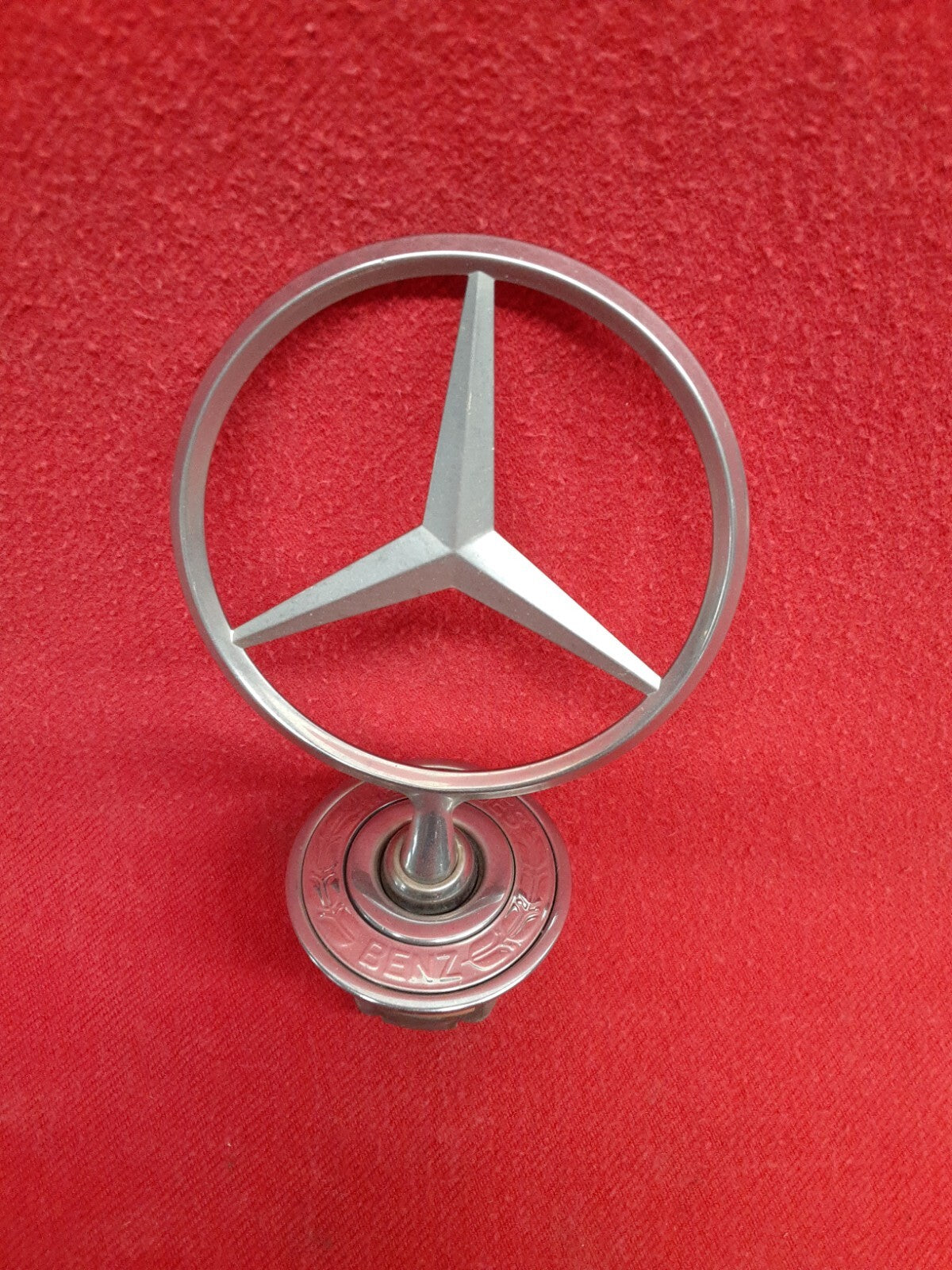 1994 - 2007 Mercedes Various Models Hood Ornament Emblem Logo Star Silver Band