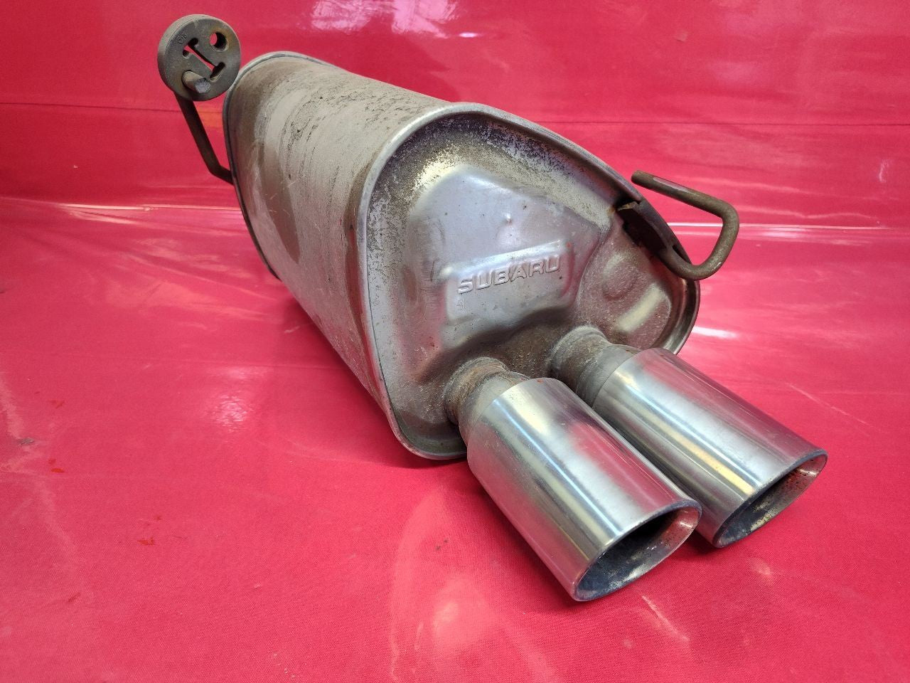 2015-2021 Subaru WRX 2.0L Turbo LEFT DRIVER Exhaust Muffler - 38k Miles