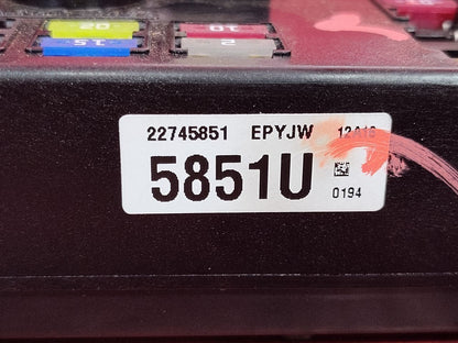 2012-2015 Chevrolet Captiva Sport 3.0L V6 Auto Trans Interior Cabin Fuse Box