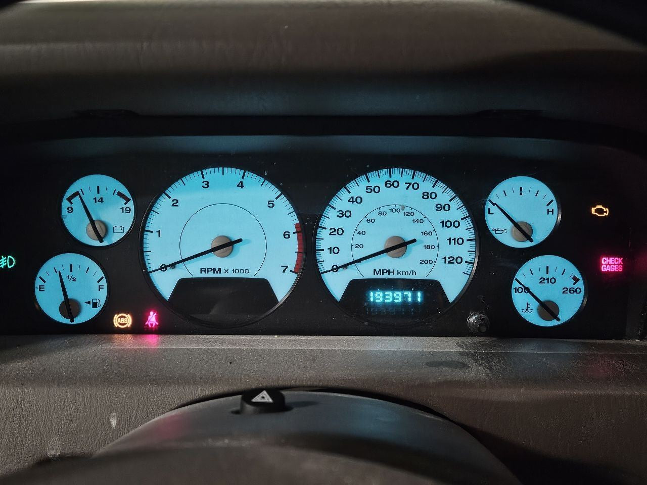 2002-2004 Jeep Grand Cherokee A/T Speedometer Instrument Cluster MPH 56042919AJ