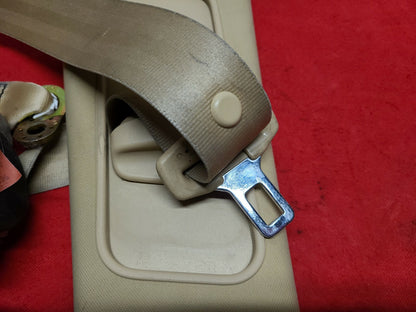 2002 - 2005 VW Passat Seat Belt Front Seat Left / Driver Retractor - Tan W/ Trim