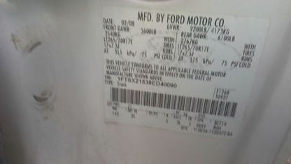 2008-2010 Ford F-250 F-350 REAR Left Driver Seat Belt Retractor Color 'Stone'
