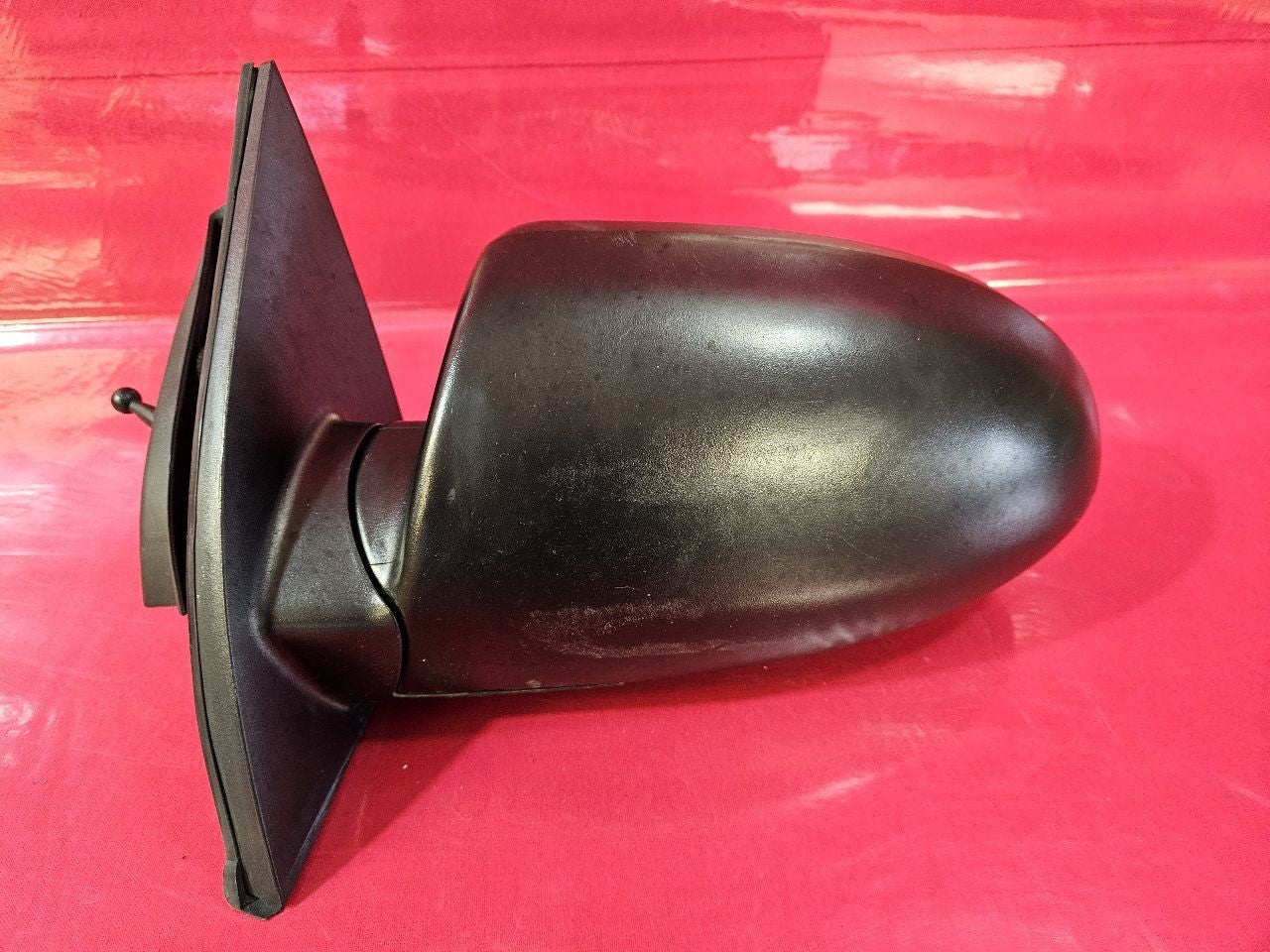 06-09 Hyundai Accent LEFT DRIVER Door Mirror Basic Textured Black Manual Adjust