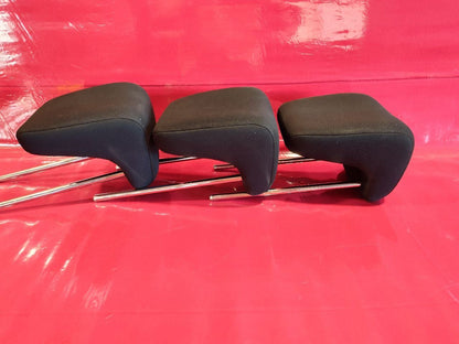 2007 2008 2009 Suzuki SX4 Rear Headrest Set of Three Black Cloth
