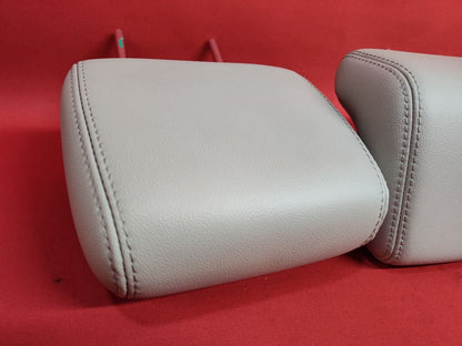2012-2014 Ford Focus REAR Left Right Center Seat Headrests Medium Stone LEATHER