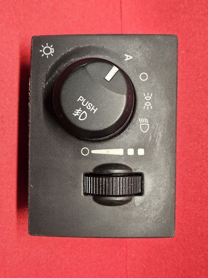 2005-2010 Mopar Dodge Chrysler Headlight Lamp Switch Rheostat Dimmer w/ PUSH FOG