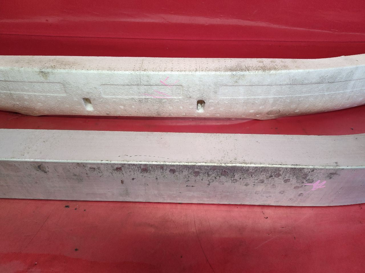 2000 2001 Nissan Maxima Front Bumper Reinforcement Impact Bar w/ Foam SET