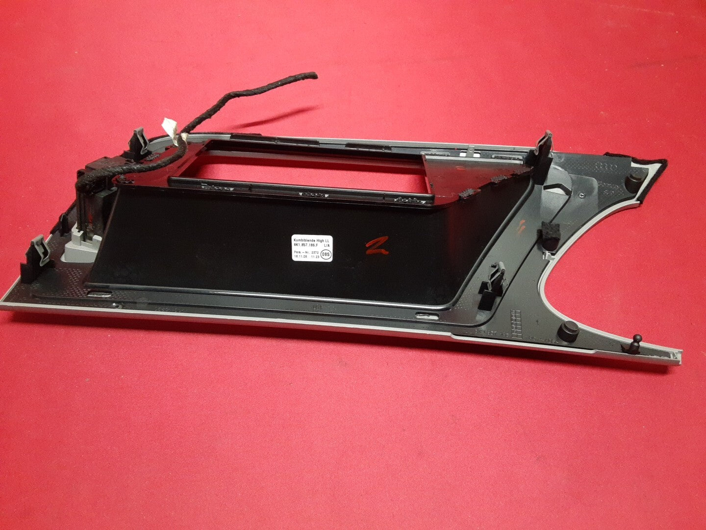 2009 - 2012 Audi A4 Quattro Center Dash Hazard Button Display Trim Bezel Silver