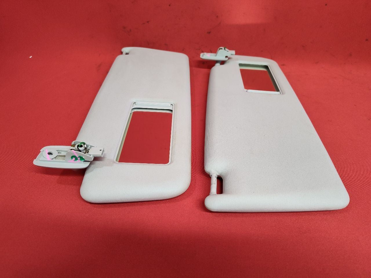 2009-2017 VW Volkswagen Tiguan Sun Visor Shade SET Grey Cloth Illuminated