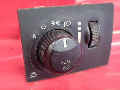 2005-2010 Mopar Dodge Chrysler Headlight Lamp Switch Rheostat Dimmer w/ PUSH FOG