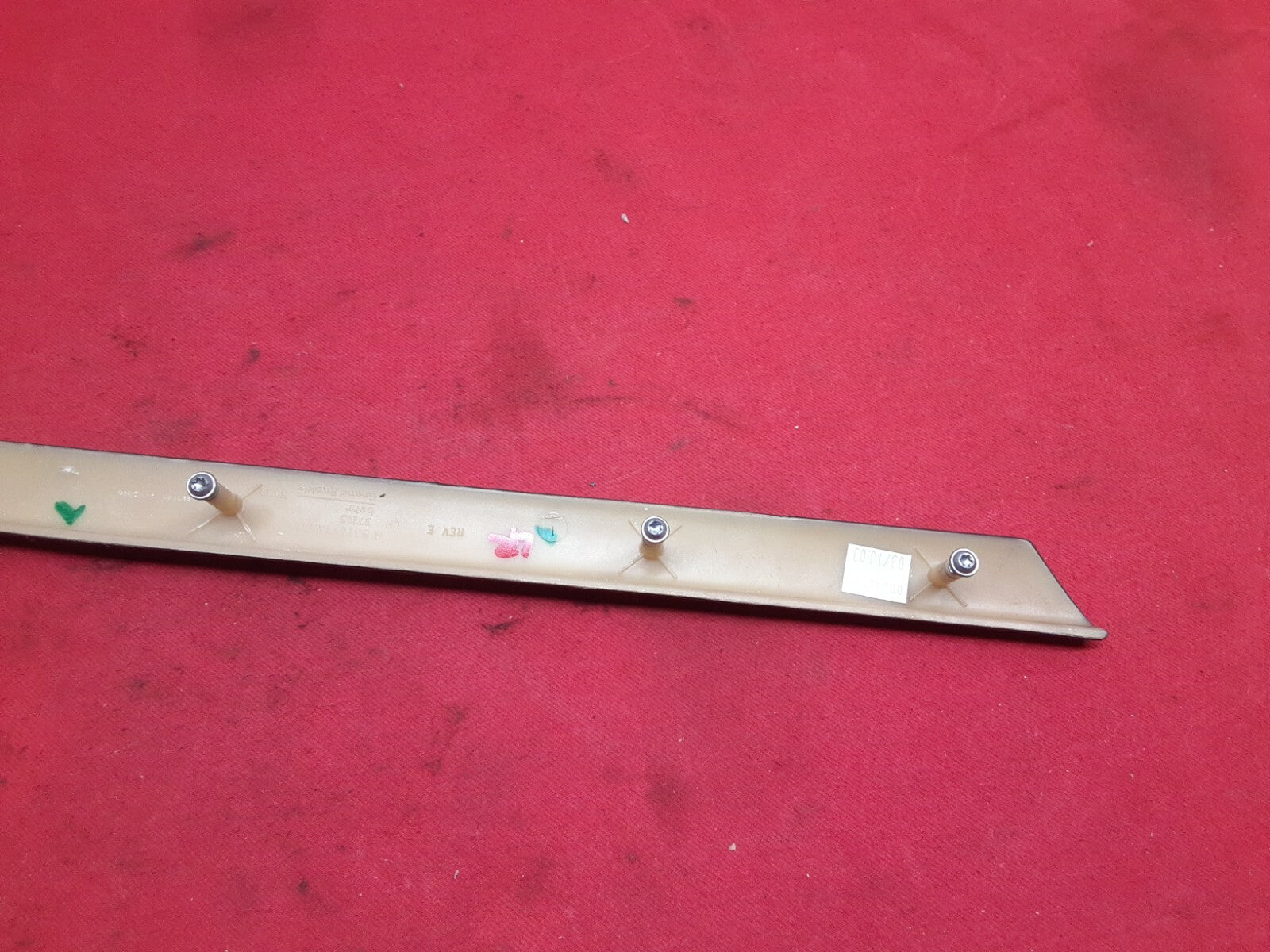 2002 2003 2004 Jeep Grand Cherokee OVERLAND Redwood REAR LEFT Door Panel Trim