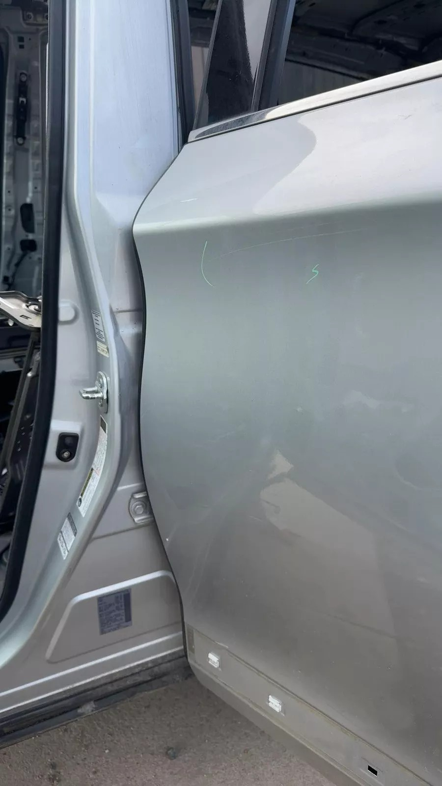 2013 Infiniti JX35 Left Rear Driver Door K23 Brilliant Silver - Used Grade A