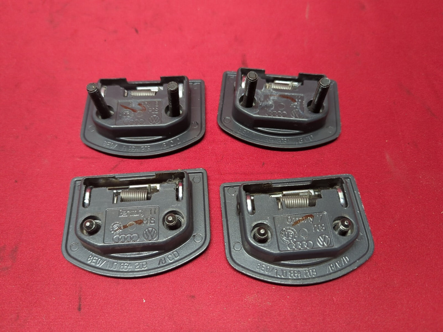 1998 - 2010 Audi REAR Cargo Trunk Tie Down Hook Set Black Trim 1J0-864-203-C-UH8