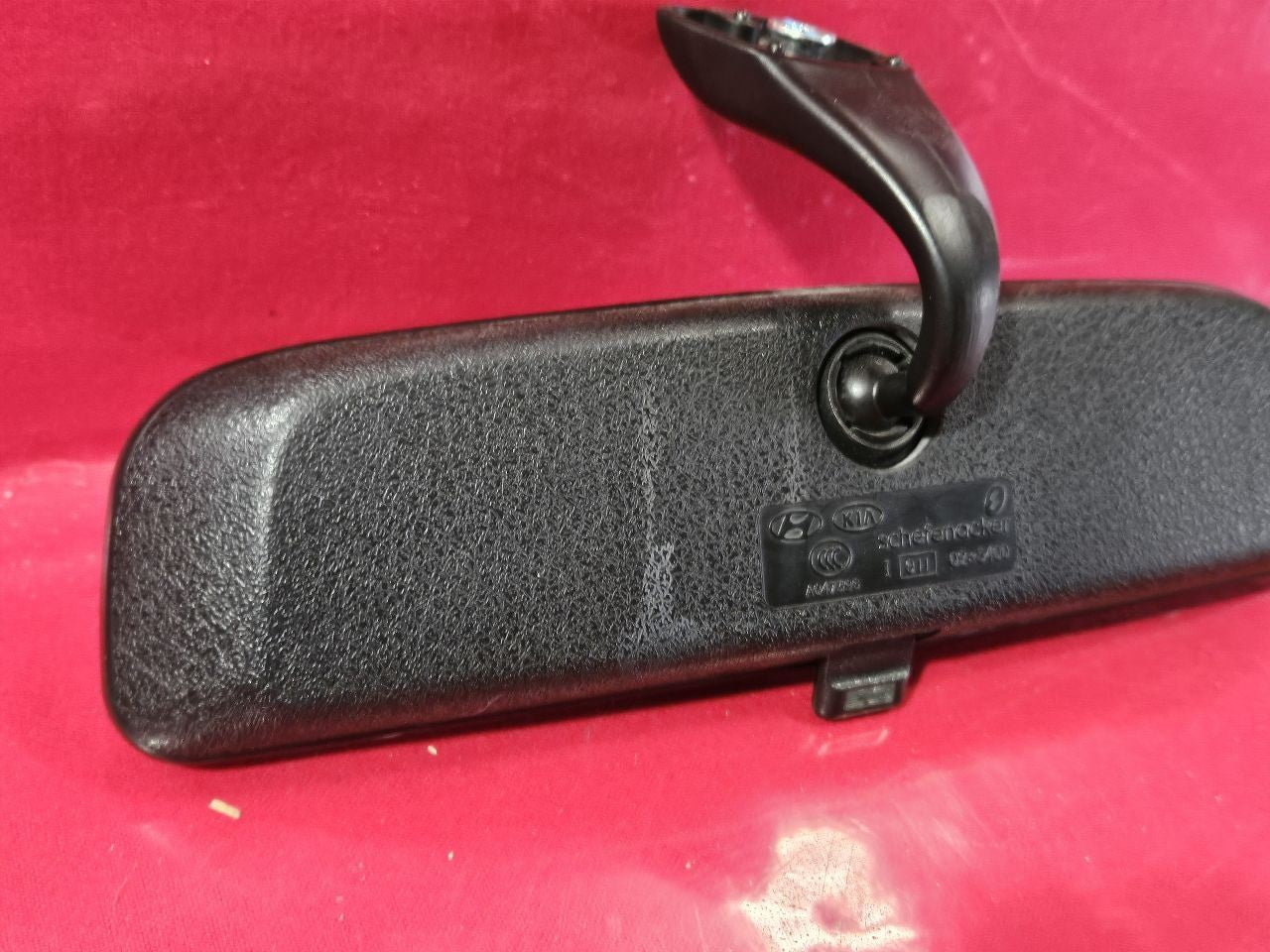 1999-2011 Hyundai Accent Basic Manual Adjust Interior Rearview Mirror Black