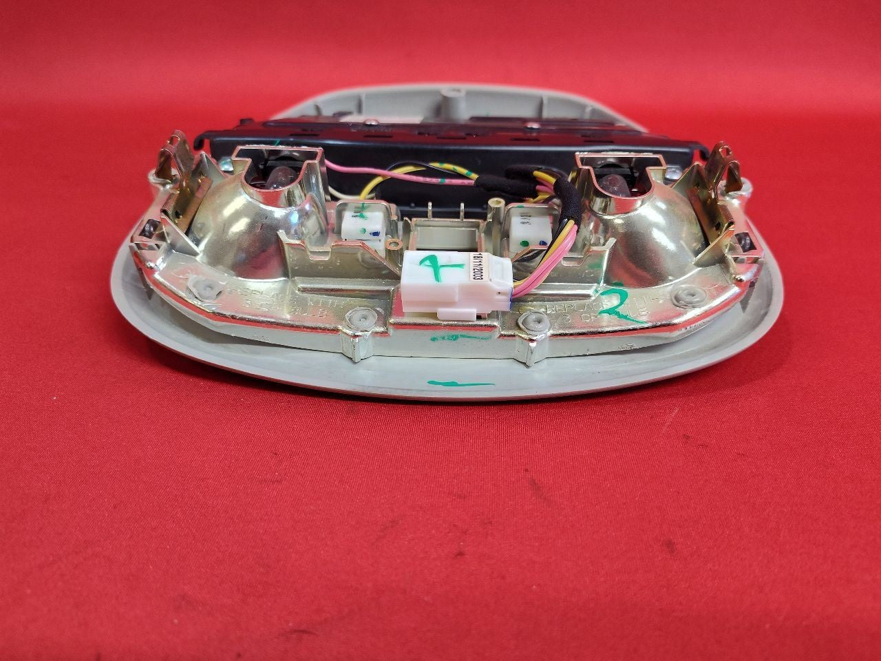2001-2004 Jeep Chrysler Roof Dome Light Map Console w/ Garage Opener Beige