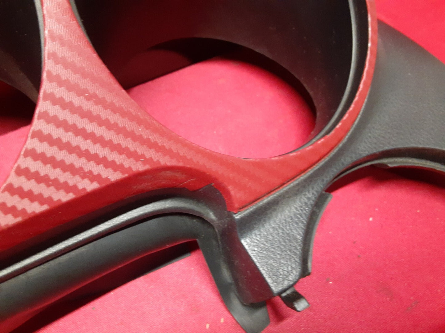 2002 Nissan Altima Speedometer Cluster Dash Trim Bezel RED CARBON 68240-8J001