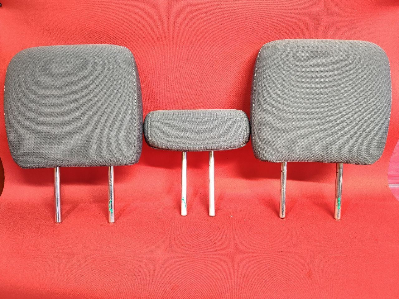 2013-2020 Dodge Ram 1500 2500 3500 REAR Seat Headrest Set Grey Cloth