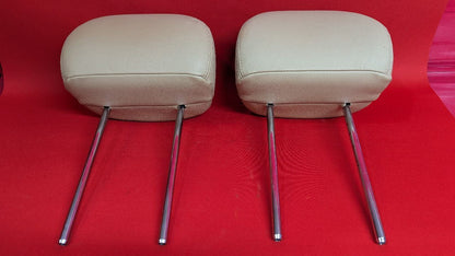 2011-2015 Hyundai Sonata FRONT Left Right Headrest Set Leather Color: Camel