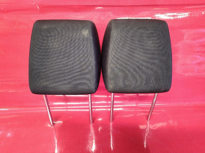 2007 2008 Suzuki SX4 Front Left Right Headrest Set of Two Black Cloth