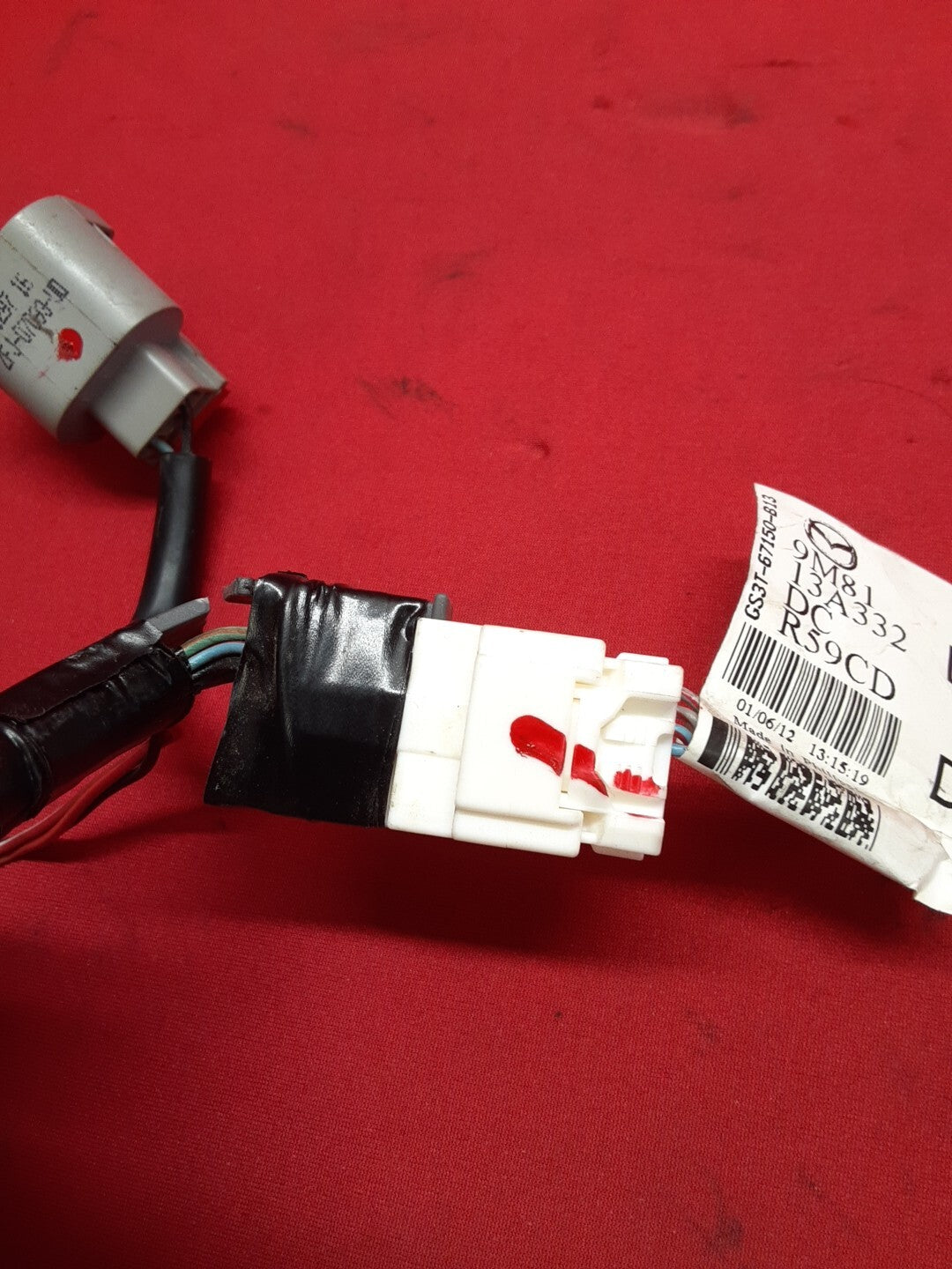 2009 - 2013 Mazda Mazda6 DRIVER OUTER HALOGEN Tail Light Lamp PIGTAIL ONLY