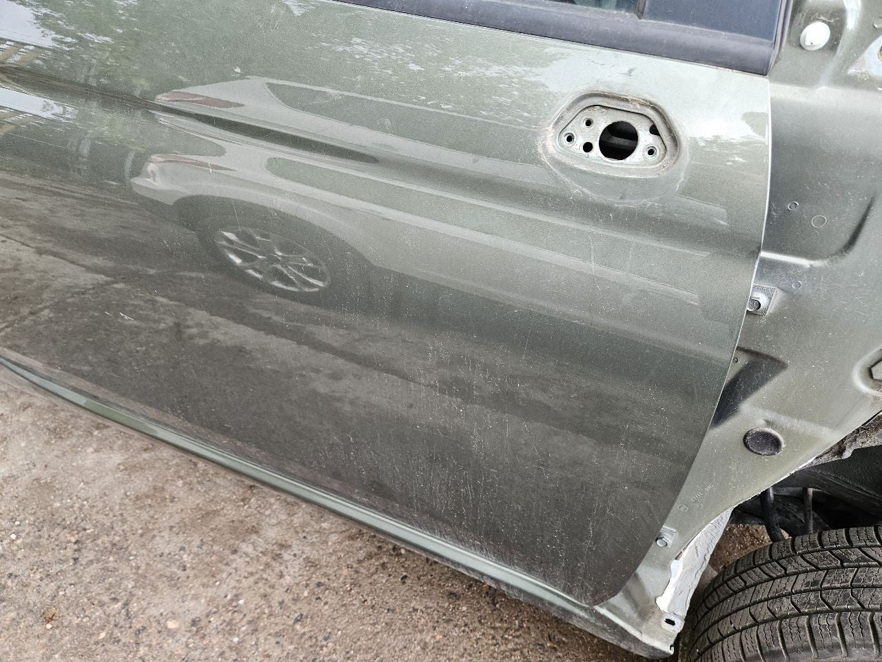 2012-2019 Fiat 500 Coupe RIGHT PASSENGER Door Panel Shell PFP Oliva green Pearl