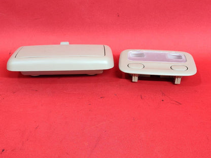 2000 2001 Nissan Maxima Roof Map Sunglass Console Dome Light SET Beige