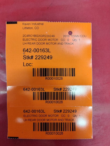 2010-2020 Chrysler Dodge Van LEFT DRIVER Power Sliding Door Track Motor 108k