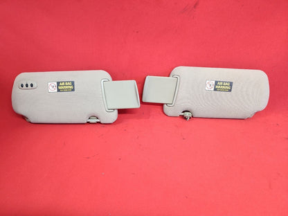 2000-2003 Nissan Maxima Sun Visor Shade Set Beige Cloth Set w/ Clips + Homelink