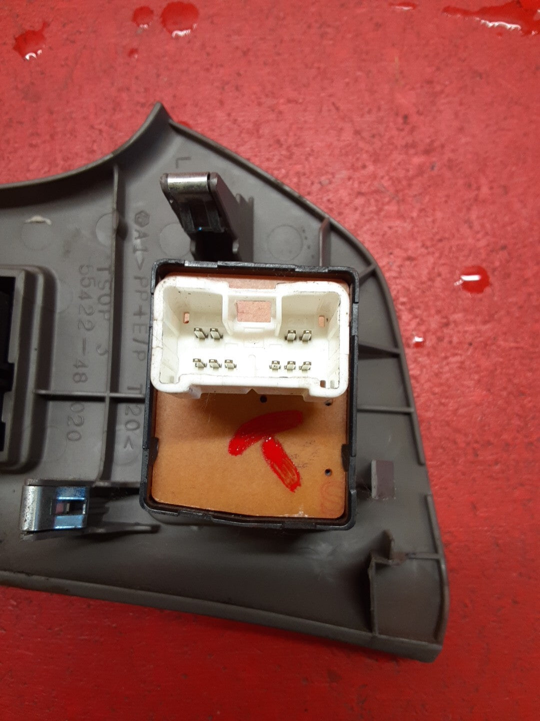 1999 2000 Lexus RX300 Dash Mirror Switch Seat Memory Bezel Gray 55422-48020-B0