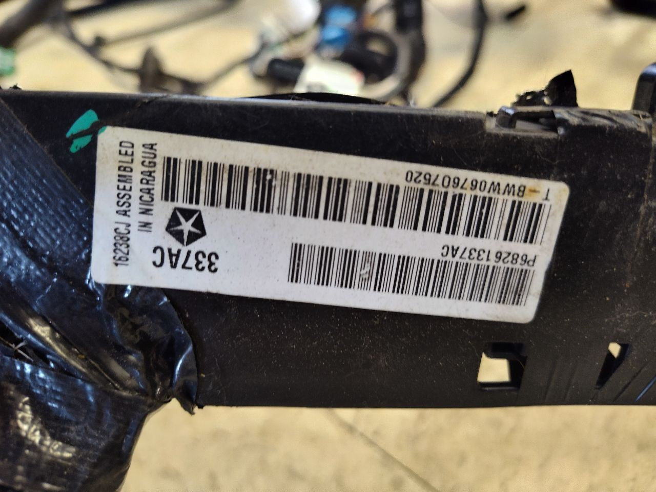 2016 Dodge Ram 1500 Cab Body Wiring Harness ParkSense, Lumbar, Rear Pwr Window