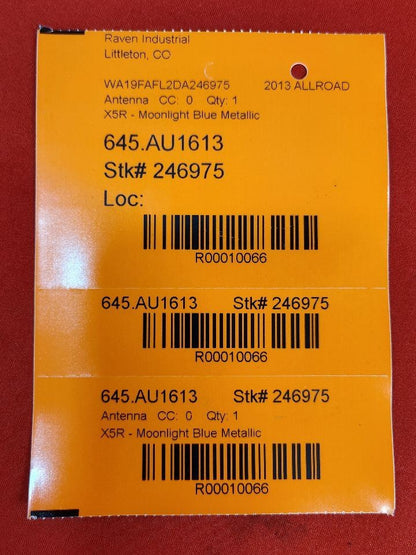 2013-2016 Audi A / Q / R / S / T Satellite Roof Antenna X5R Moonlight Blue Met