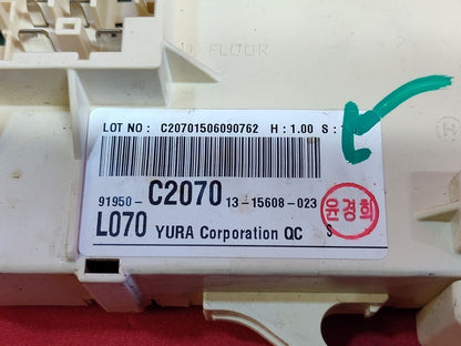 2015-2017 Hyundai Sonata 2.4L Interior Cabin Fuse Box Junction Block 91950-C2070