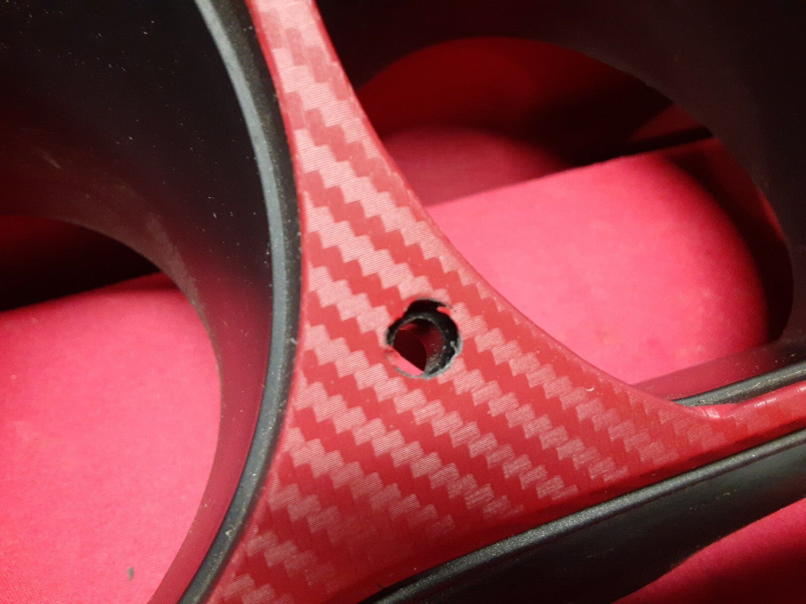 2002 Nissan Altima Speedometer Cluster Dash Trim Bezel RED CARBON 68240-8J001