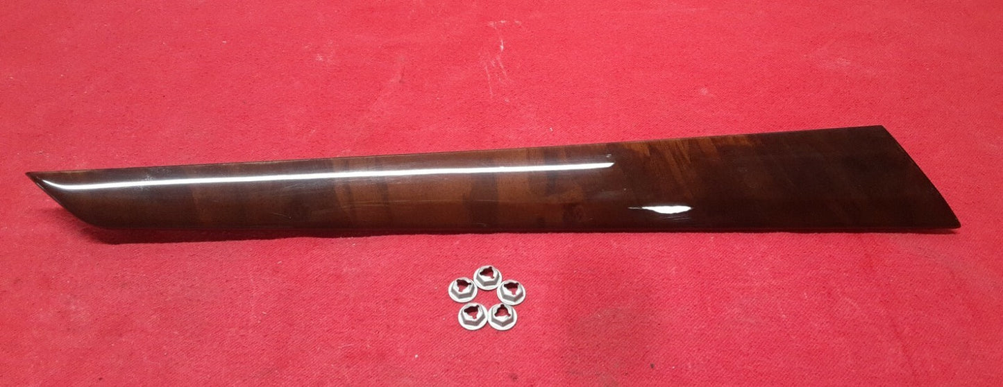 2012 2013 2014 Mercedes C250 C300 C350 LEFT REAR Door Trim Molding Burr Walnut