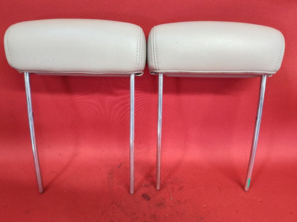 2000-2007 Chevy Cadillac GMC 03-07 Hummer REAR Headrest Set Leather Beige