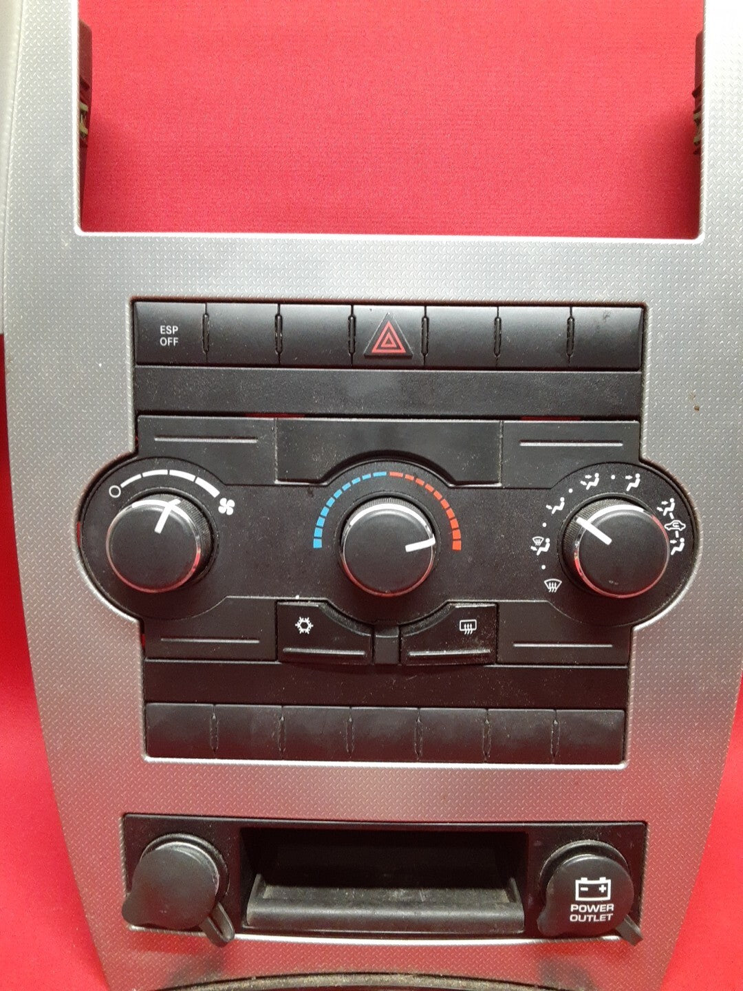 08 09 10 Mopar Jeep Grand Cherokee/Commander HVAC Climate Control W/ Dash Bezel